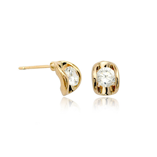 ITALINA classic earpins zircon jewelry Regent