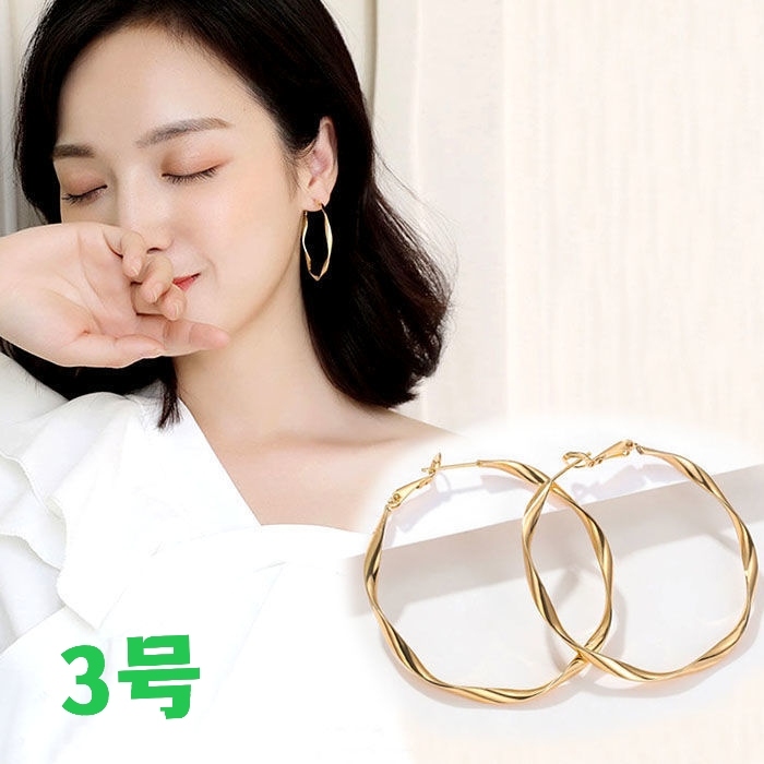 European and American Personalized Exaggerated Big Hoop Earrings Women&#039;s Long Graceful Online Influencer Sexy 925 Earrin