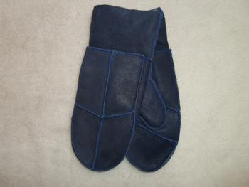 Ladies character strangled fur leather gloves