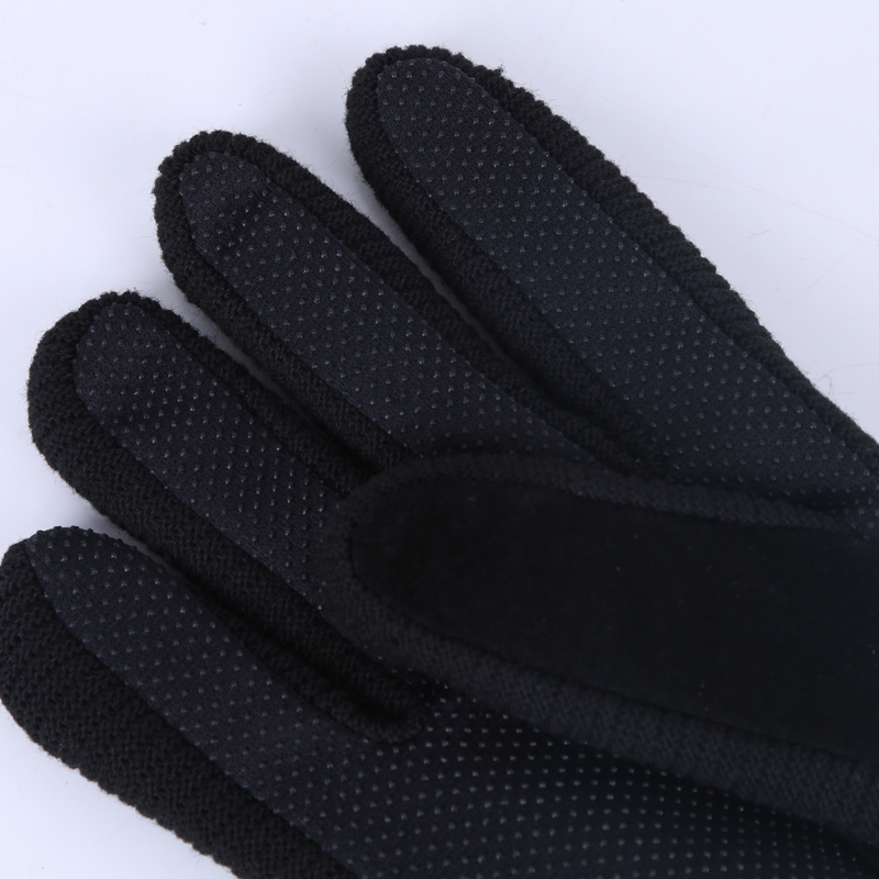 Pig leather gloves with warm and warm autumn and winter Korean edition.