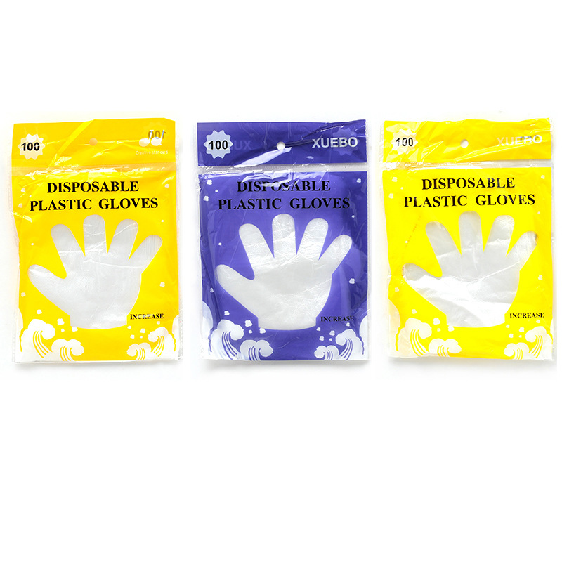 1003 Catering Food Grade Disposable Gloves 100 PCs Transparent Beauty Household Cleaning Gloves