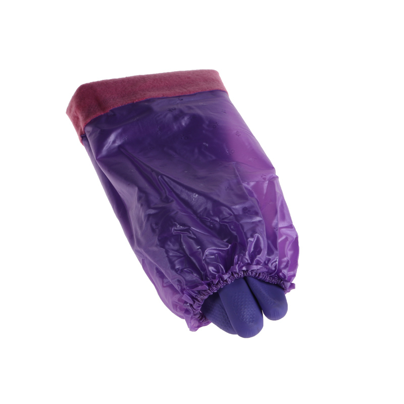 Winter keep warm long type waterproof cleaning gloves housework gloves