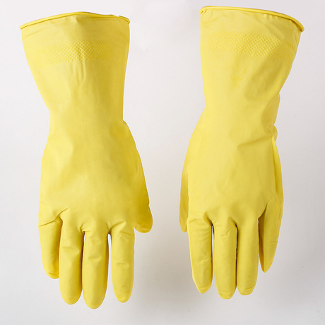 Impregnated latex household cleaning gloves garden kitchen cleaning car skidproof waterproof skidproof industrial gloves 60 g