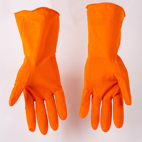 Impregnated latex household cleaning gloves garden kitchen cleaning car skidproof waterproof skidproof industrial gloves 60 g