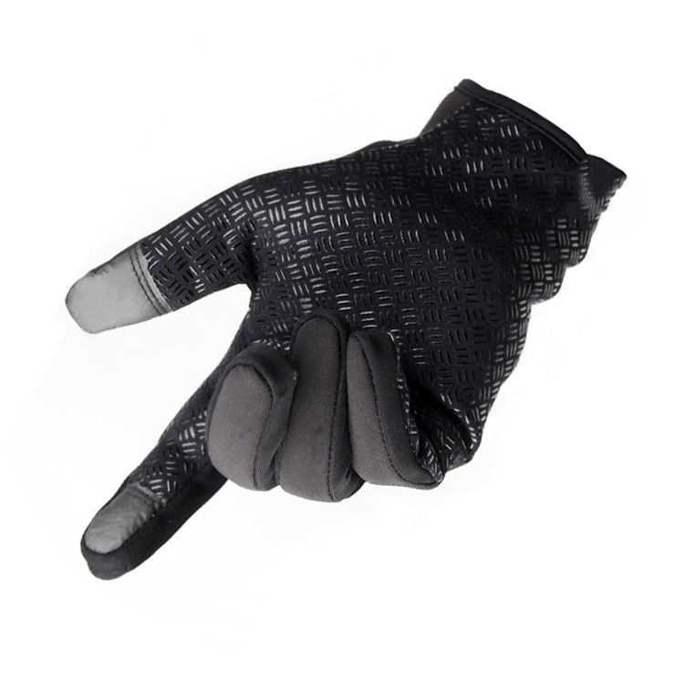Fleece Windproof Warm Touch Screen Gloves Outdoor Mountaineering Skiing Cycling Zipper Gloves Ski Gloves