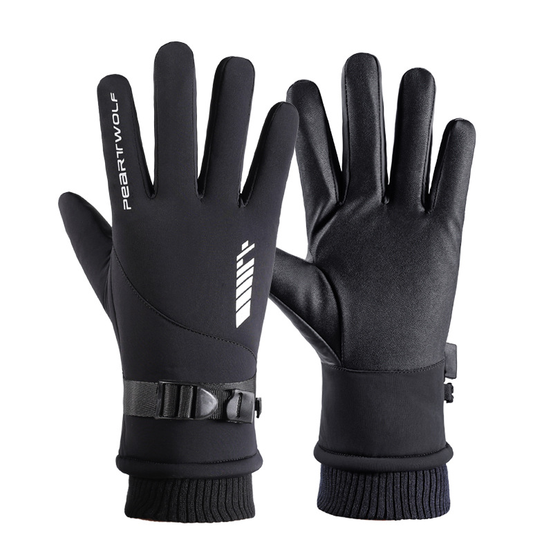 Thermal Gloves Men&#039;s Outdoor Touch Screen Winter New Ski Gloves Windproof Waterproof Non-Slip Cross-Border Riding Gloves