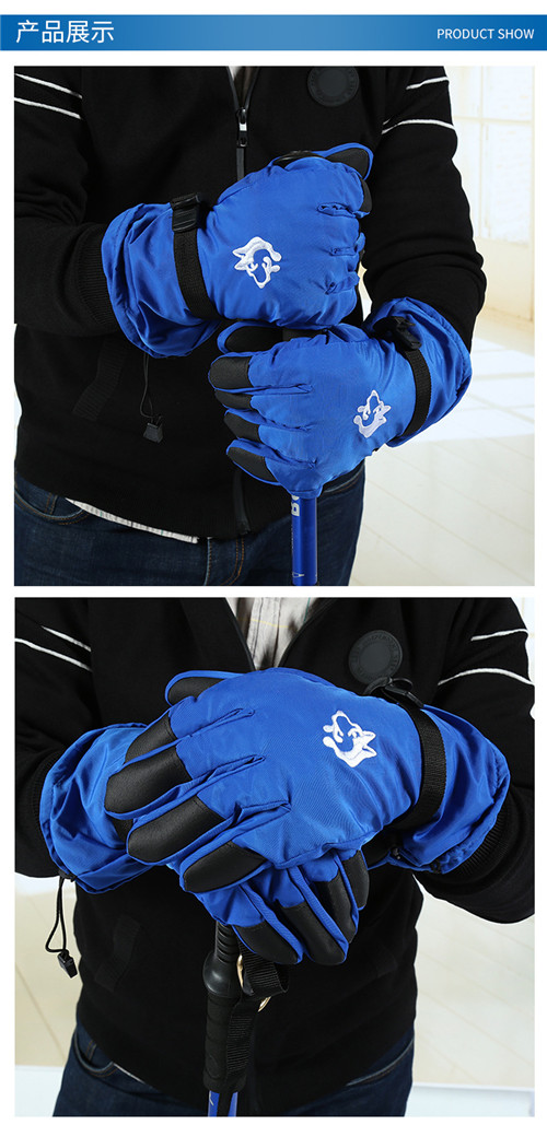 Sledding dog snow scraper Ski gloves Ski Ski gloves outdoor heavy riding gloves