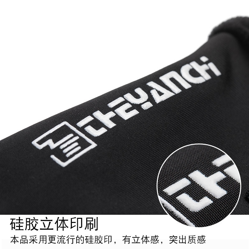Cycling Gloves Men&#039;s Protective Winter Zipper Touch Screen Windproof Warm Waterproof Sports Fleece-Lined Mountaineering Ski Gloves Men