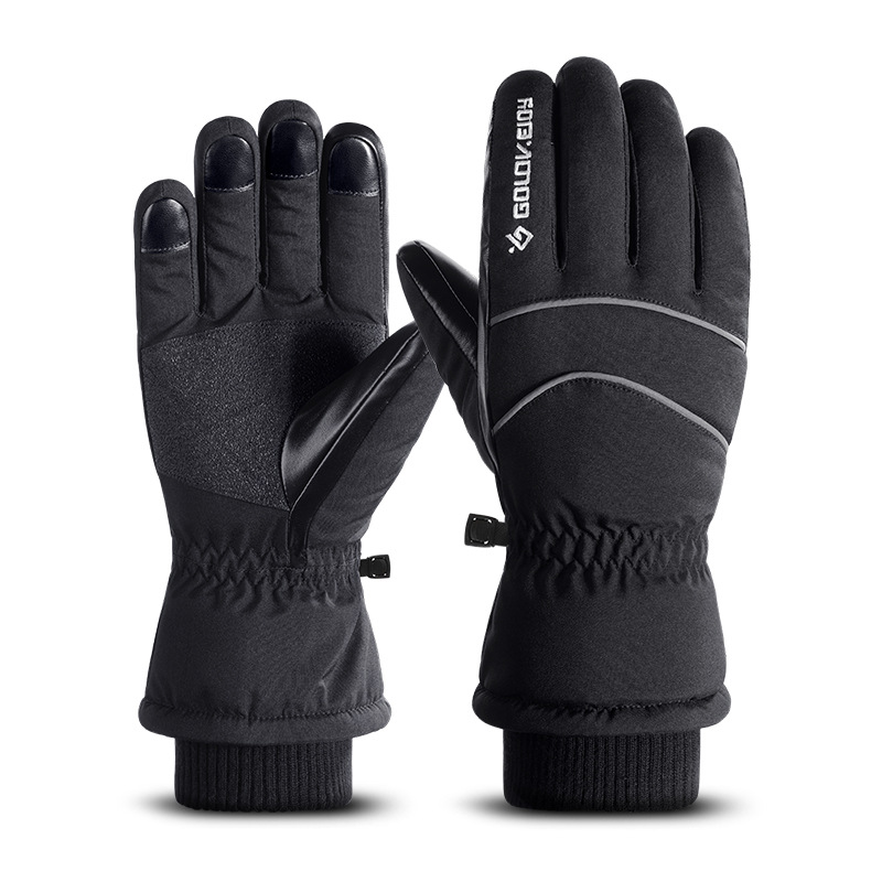 Outdoor Ski Gloves Winter Men&#039;s and Women&#039;s Fleece-Lined Warm Riding Gloves Touch Screen Sports Cold-Proof Windproof Gloves Sk21