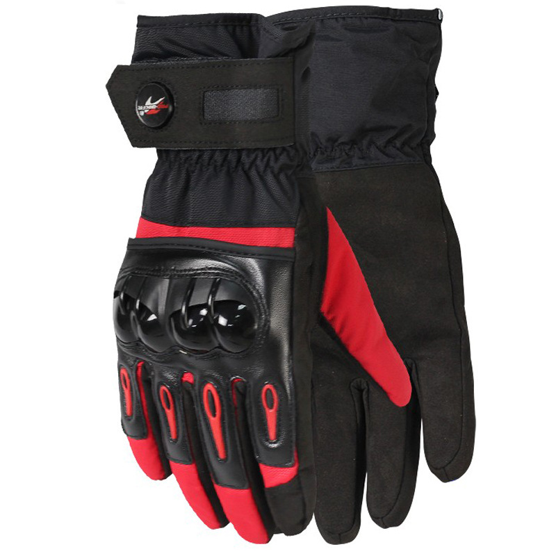 Ski Gloves Outdoor Cycling Waterproof Wind-Proof and Cold Protection plus Velvet Thickened Motorbike Gloves Ski Gloves