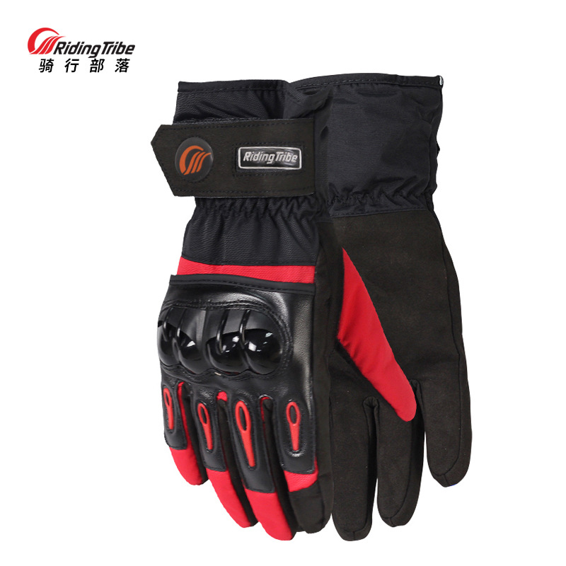 Ski Gloves Outdoor Cycling Waterproof Wind-Proof and Cold Protection plus Velvet Thickened Motorbike Gloves Ski Gloves