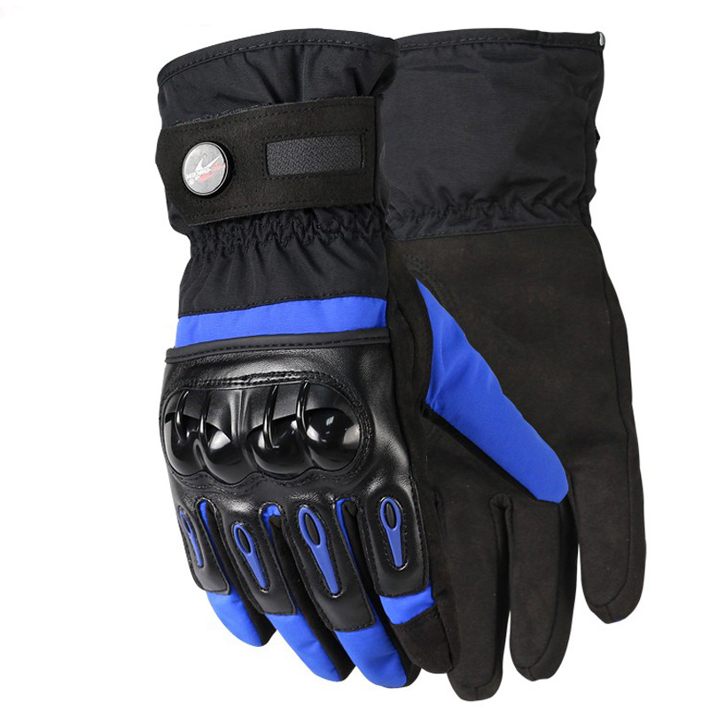 Ski Gloves Outdoor Cycling Waterproof Wind-Proof and Cold Protection plus Velvet Thickened Motorbike Gloves Ski Gloves