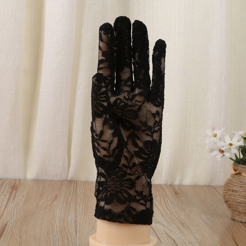 Summer Women&#039;s Lace Gloves Anti-Slip UV Protection Gloves for Driving