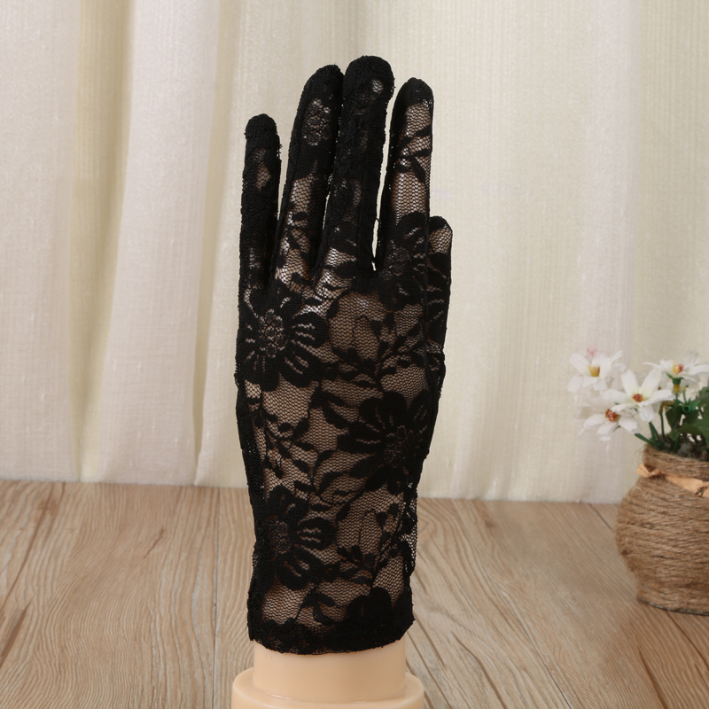 Summer Women&#039;s Lace Gloves Anti-Slip UV Protection Gloves for Driving