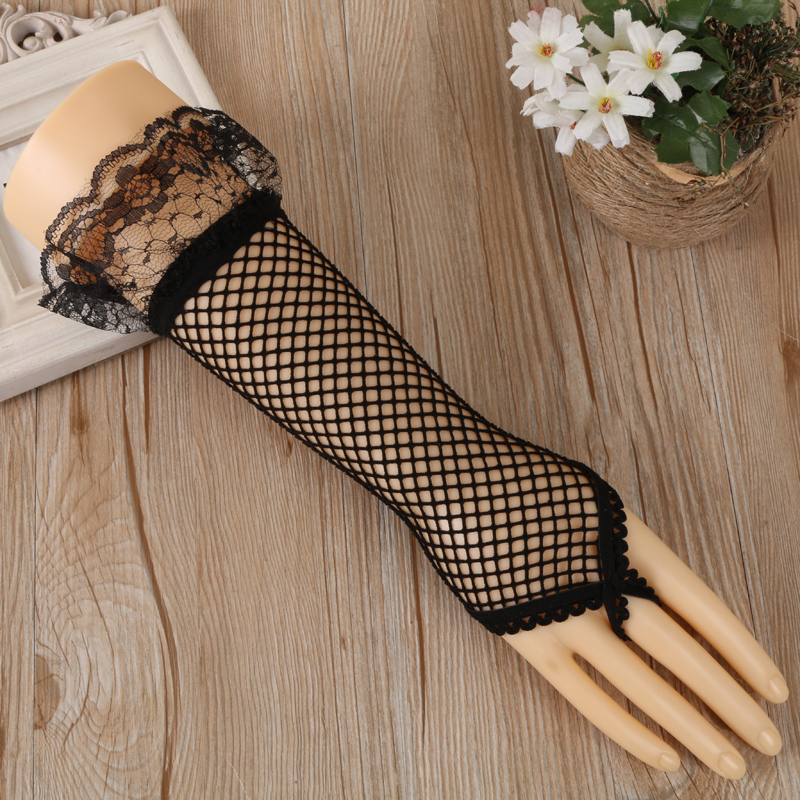 Summer Women&#039;s Lace Gloves Mesh Lace Gloves