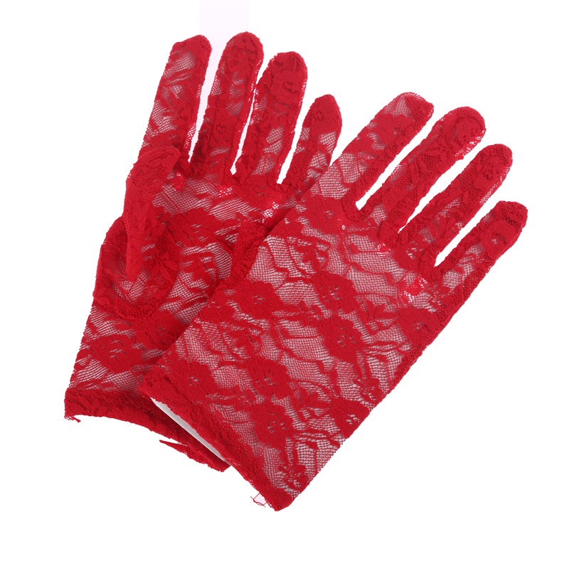 Factory direct sale new style short lace gloves