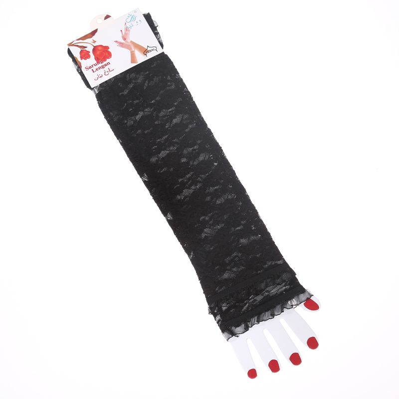 Factory direct sale Double flower cuff Lace Gloves 