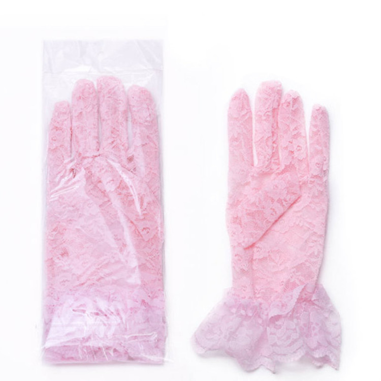 Lace Short Sun Protection Gloves Large Lace Driving UV Protection Lace Gloves Wedding Wholesale Lace Gloves