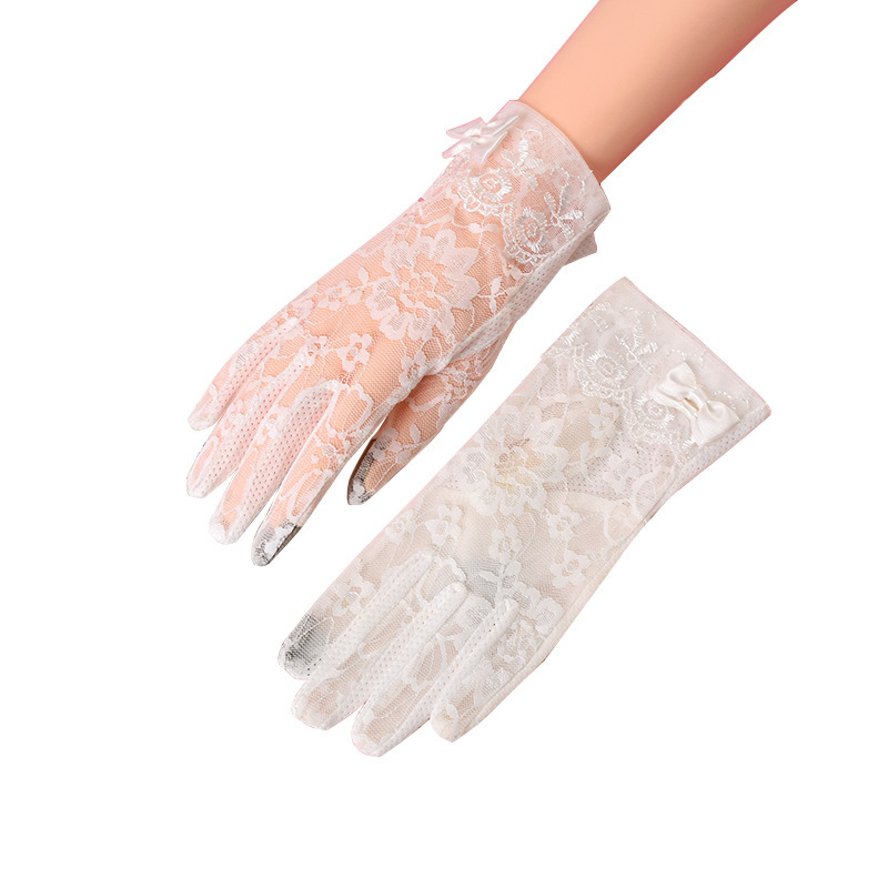 Outdoor Comfortable Breathable Touch Screen Breathable Long Sleeve Driving Short Wholesale Riding Gloves Lace Gloves