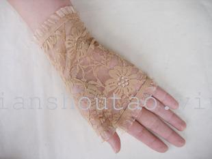 Wholesale Short Half Finger Lace Gloves Etiquette Wedding Bridal Gloves UV Protection Gloves Factory Direct Sales