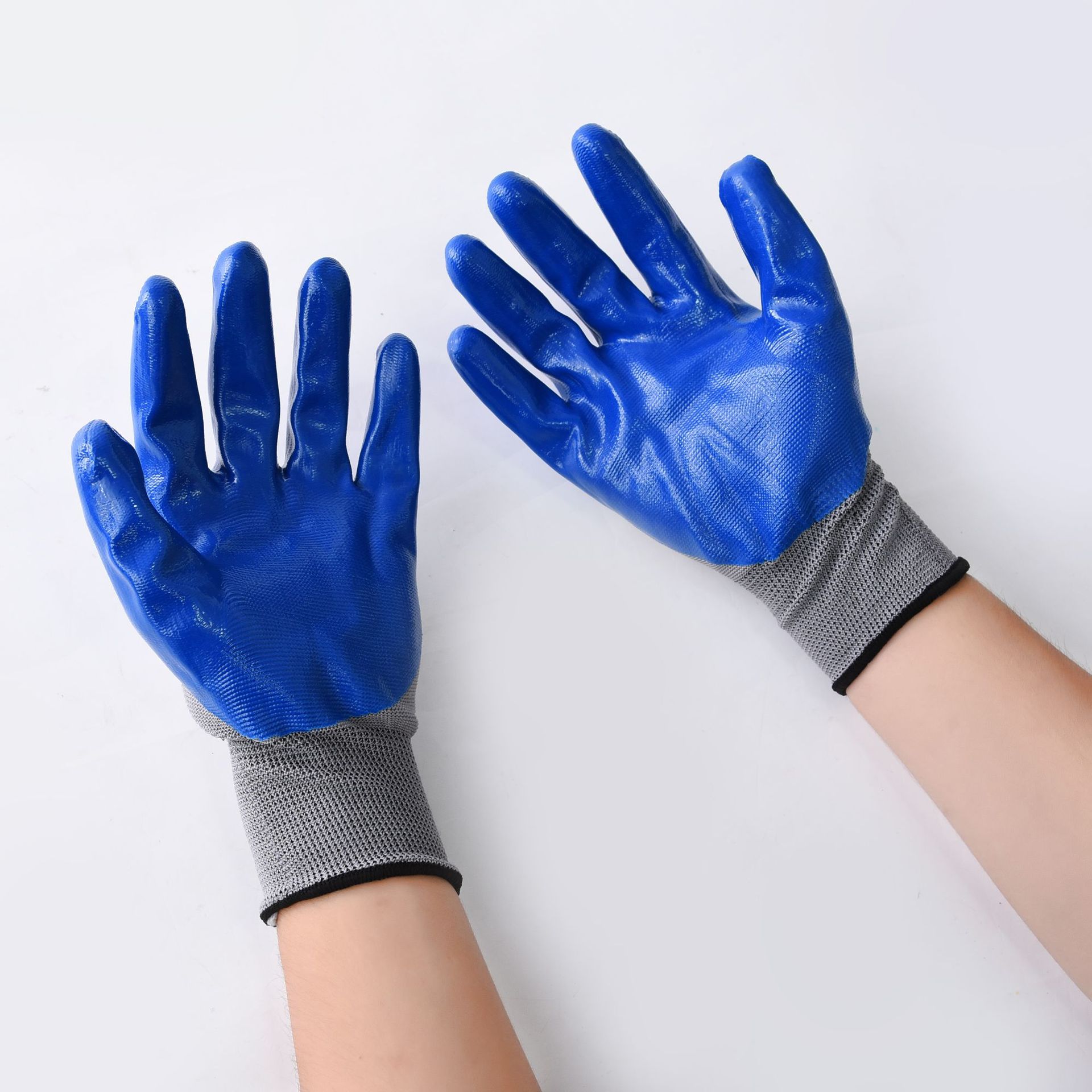 Nx-8 nylon gloves with thickened protection wear resistant non-slip line gloves labor protection gloves outdoor safety hand