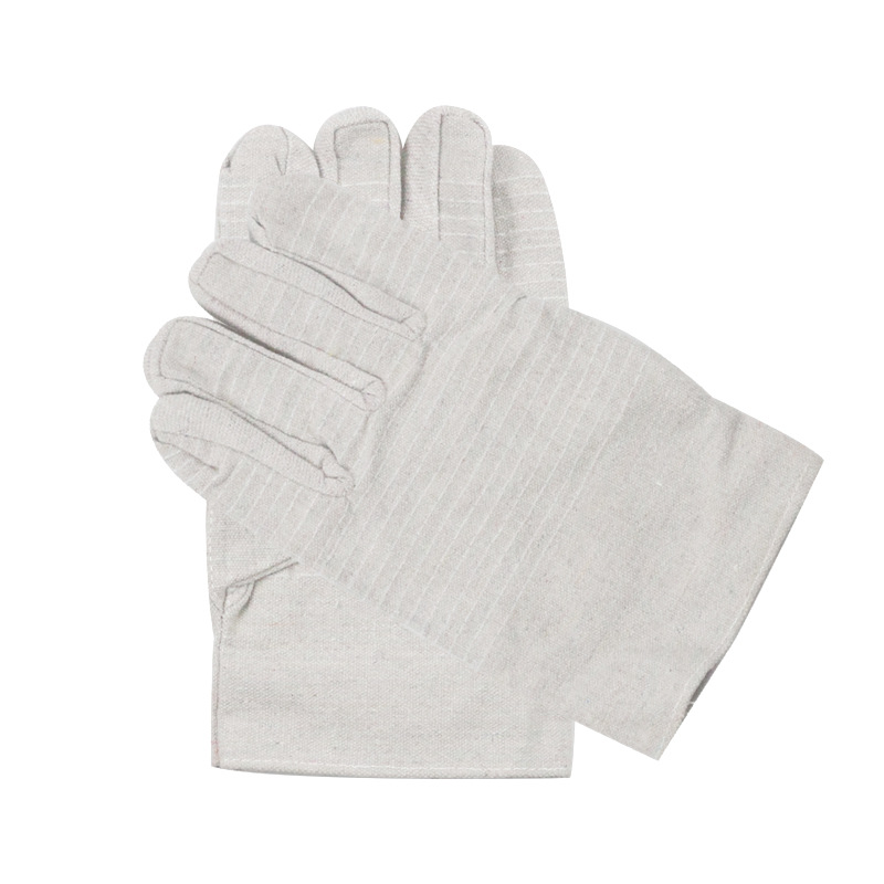  Gloves Welding Protection Factory Double Layer 24 Line 6 Line Single Layer 12 Line White Nail Canvas Gloves