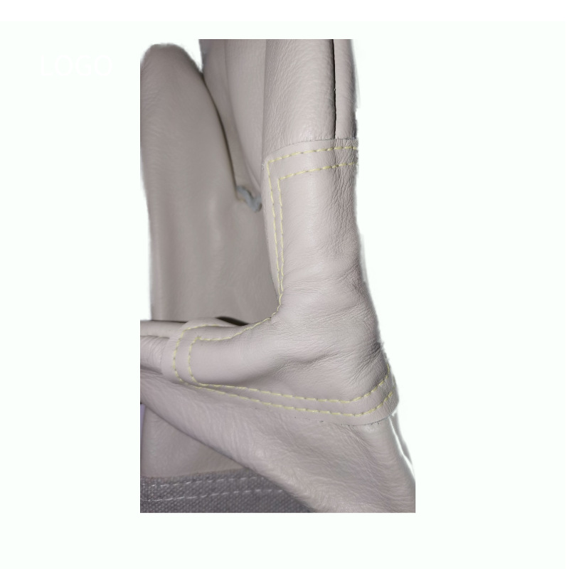  Leather Long Welding Thumb Reinforcement Protective Canvas Universal 36cm Labor Protection Gloves Canvas Gloves