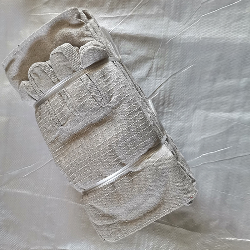 SOURCE Factory Goods Double-Layer Full Lining Thickening and Wear-Resistant 24 Lines Huangjia Cloth White Nail Cloth Arc-Welder&#039;s Gloves Canvas Gloves