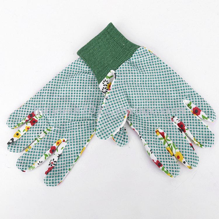 Garden gardening rubber canvas gloves wear resistant, breathable, durable, soft and comfortable durable flowers