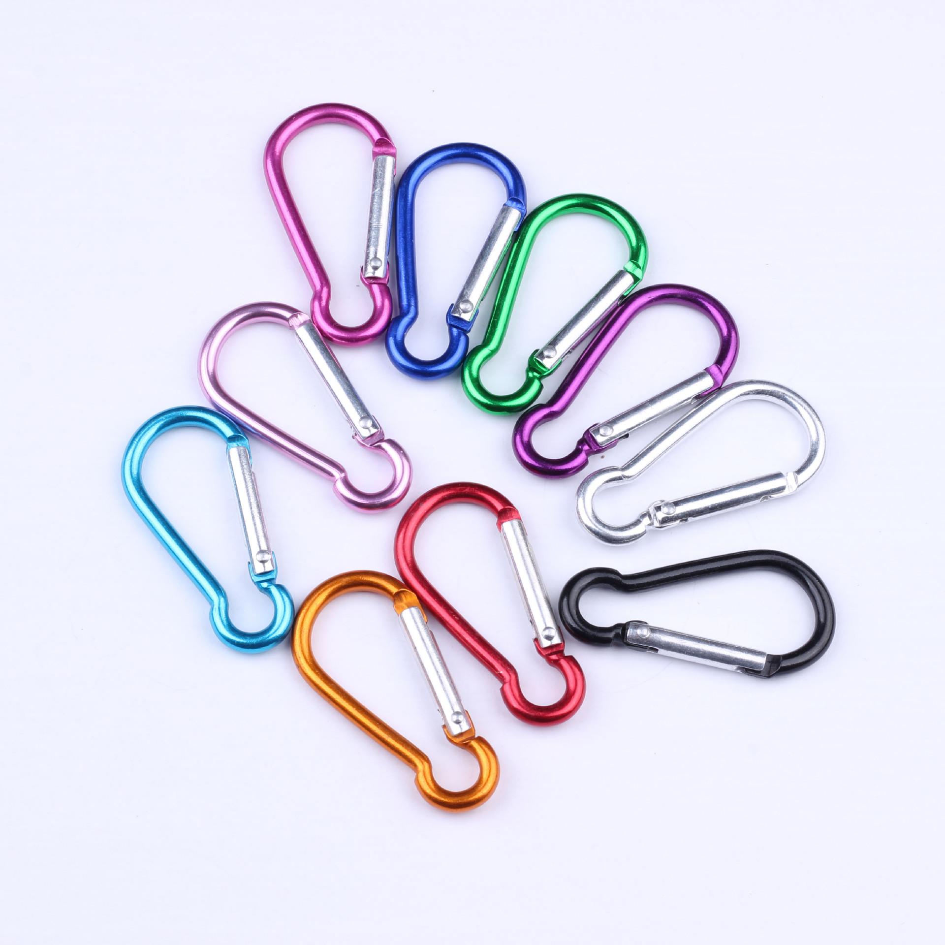  No. 5 Color Aluminum Alloy Climbing Button Carabiner Multi-Function Safety Buckle Charging Treasure Quick Buckle 