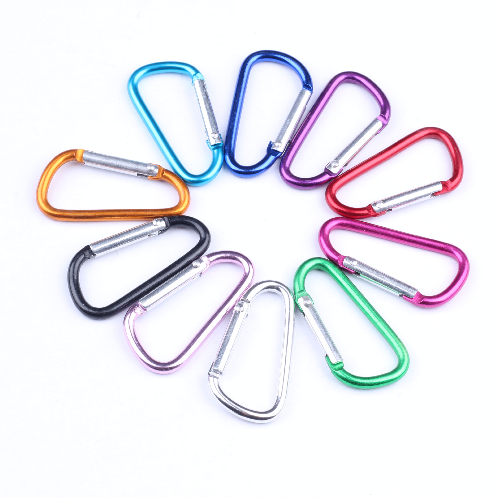  No. 5 Color Aluminum Alloy Climbing Button Carabiner Multi-Function Safety Buckle Charging Treasure Quick Buckle 