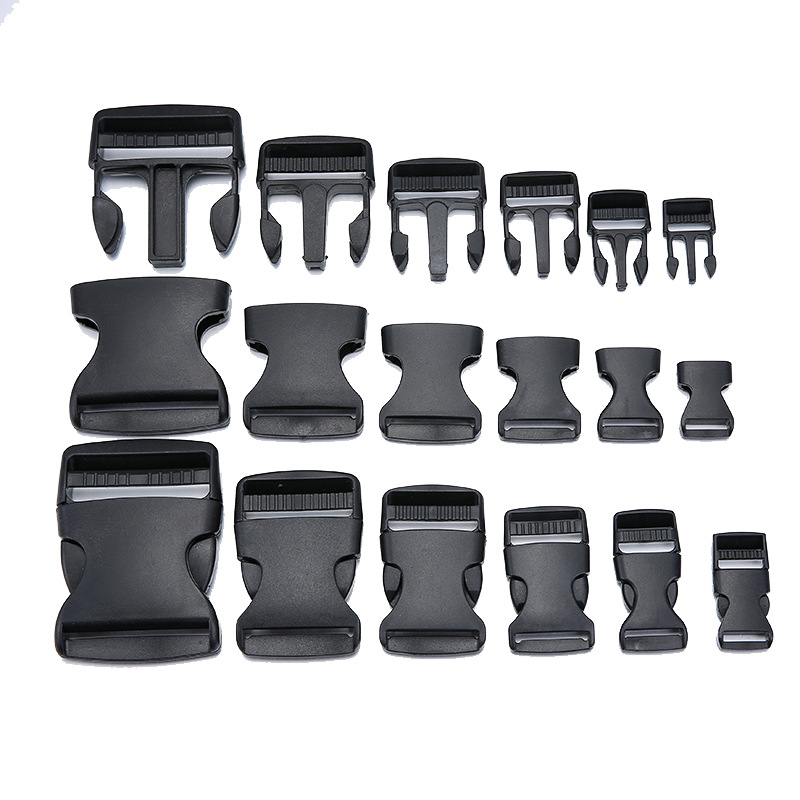Factory Direct Sales High Quality 2cm Helmet Plastic Buckle Adjustable Triangle Safety Buckle Mouth Schoolbag Lock Wholesale
