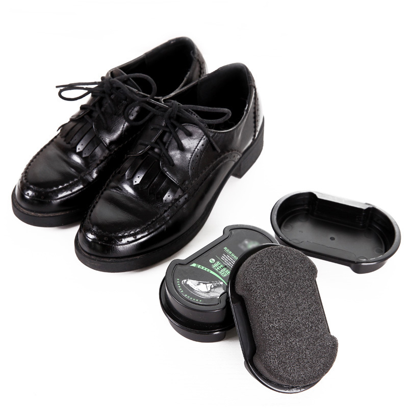 Bright Double-Sided Leather Shoe Brush Shoe Oil Brush Colorless Shoes Wax Brush Shoe Polish Leather Shoes Sponge Shoe Polish Tool Brush