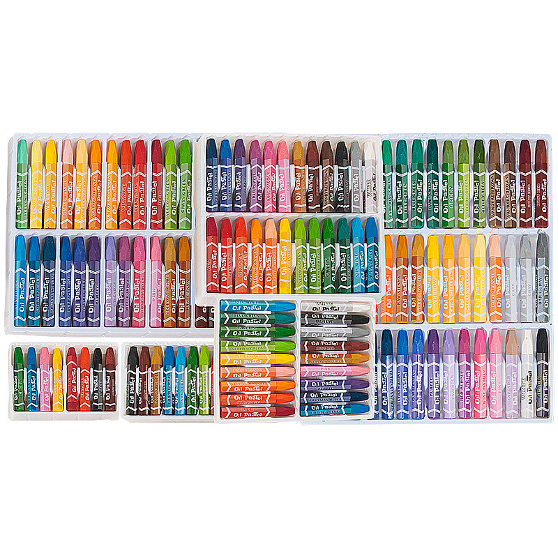 Cartoon Crayon 1611 12-Color Boxed Washable Multi-Color Children&#039;s Oil Wax Brush Art Training Pen Stationery