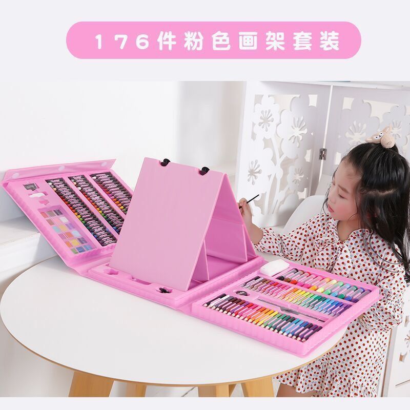 Children&#039;s Drawing Board Gift Watercolor Pen Painting Kit Washable Color Pencil Drawing Color Pencil Writing Brush Wax Crayon Oil Pastels