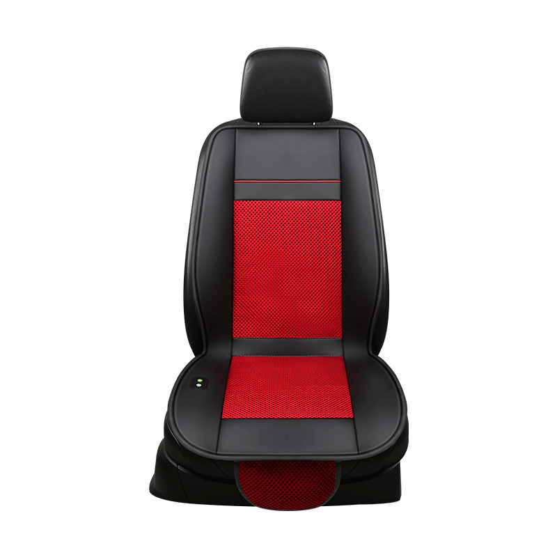 Car Ventilation Cushion Summer Seat Cool Pad Refrigeration Blowing Fan Breathable Cooling Seat Cushion 12v24v Ice Silk Mat