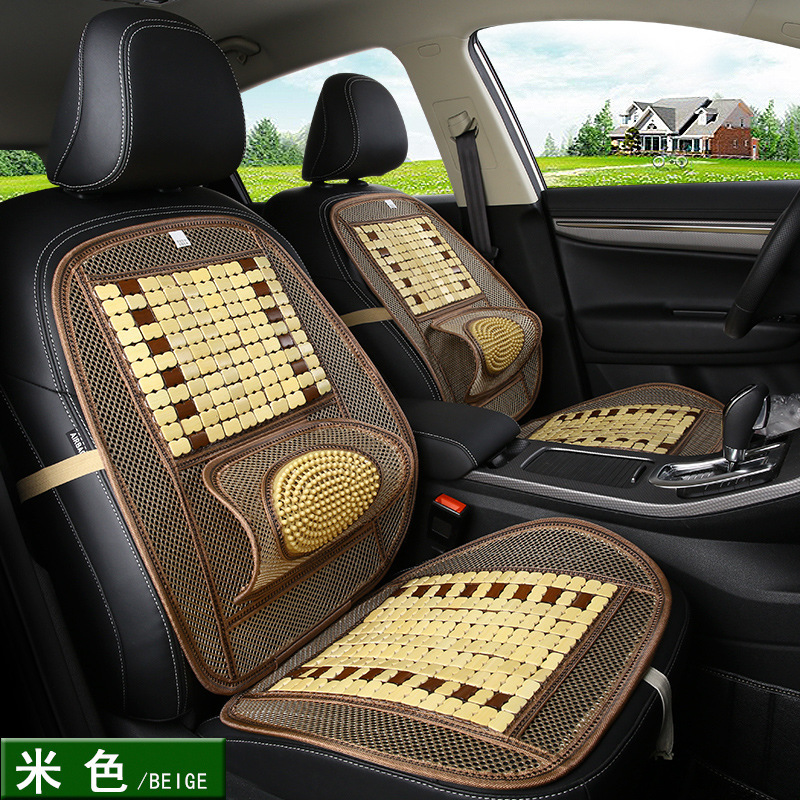 Wholesale Car Seat Cushion Summer Bamboo Mahjong Cool Pad Single-Piece Truck Van Universal Saddle Cover Summer Sleeping Mat