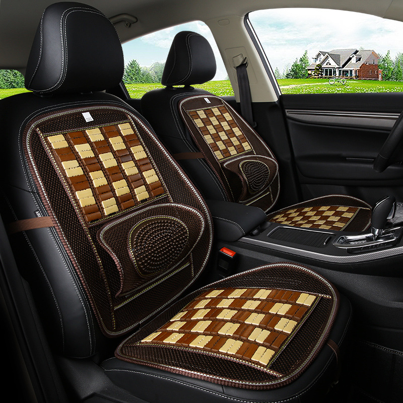 Wholesale Car Seat Cushion Summer Bamboo Mahjong Cool Pad Single-Piece Truck Van Universal Saddle Cover Summer Sleeping Mat