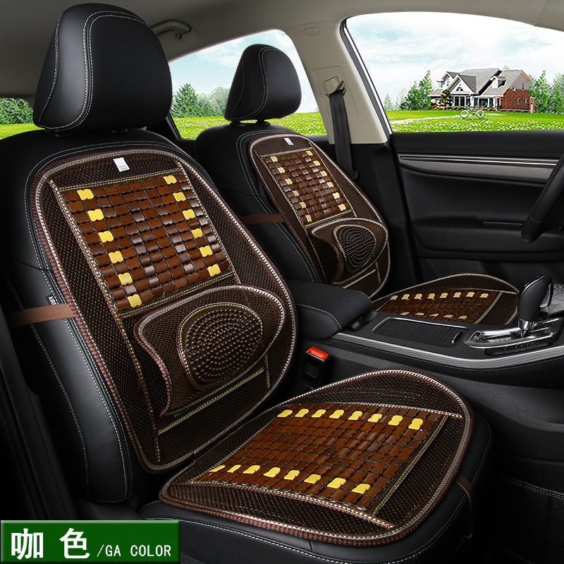 Wholesale Car Seat Cushion Summer Bamboo Mahjong Cool Pad Single-Piece Truck Van Universal Saddle Cover Summer Sleeping Mat