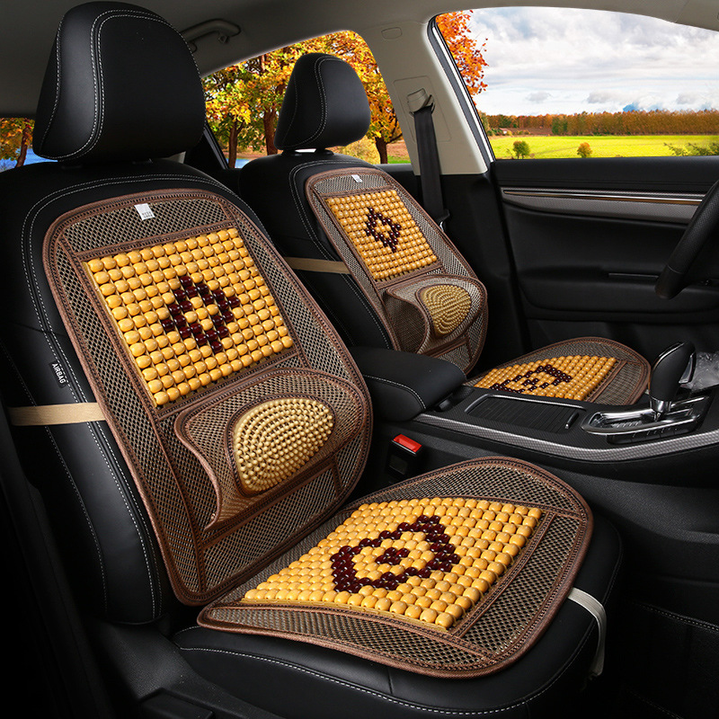 Wholesale Car Seat Cushion Summer Bamboo Mahjong Cool Pad Single-Piece Truck Van Universal Saddle Cover Summer Sleeping Mat