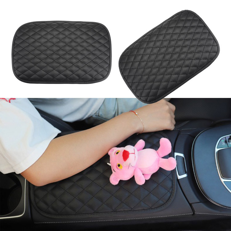 Leather Car Universal Central Armrest Gloves Cool Fashion Cartoon Car Armrest Pad Universal Non-Slip Mat Armrest Box Mat