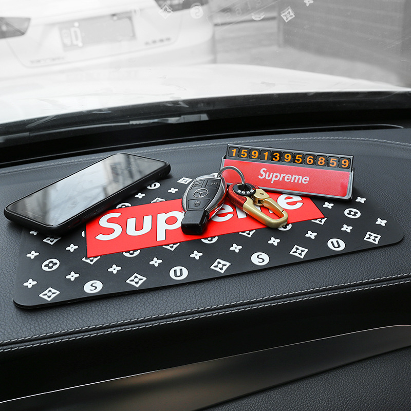 Fashion Cool Creative Car Silicone Non-Slip Mat Car Practical Mobile Phone High Temperature Resistant Storage Pad Gift