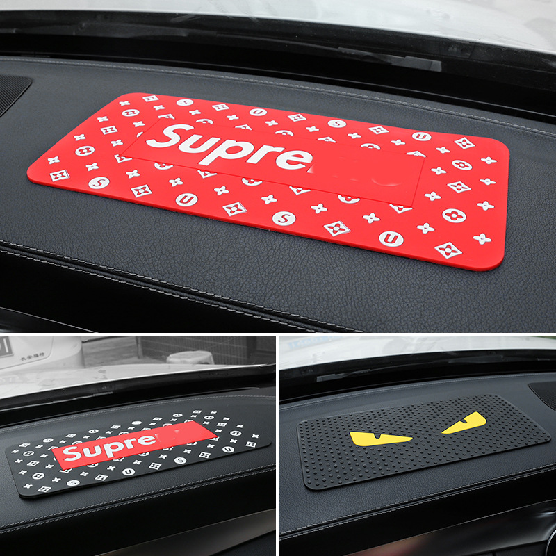Fashion Cool Creative Car Silicone Non-Slip Mat Car Practical Mobile Phone High Temperature Resistant Storage Pad Gift