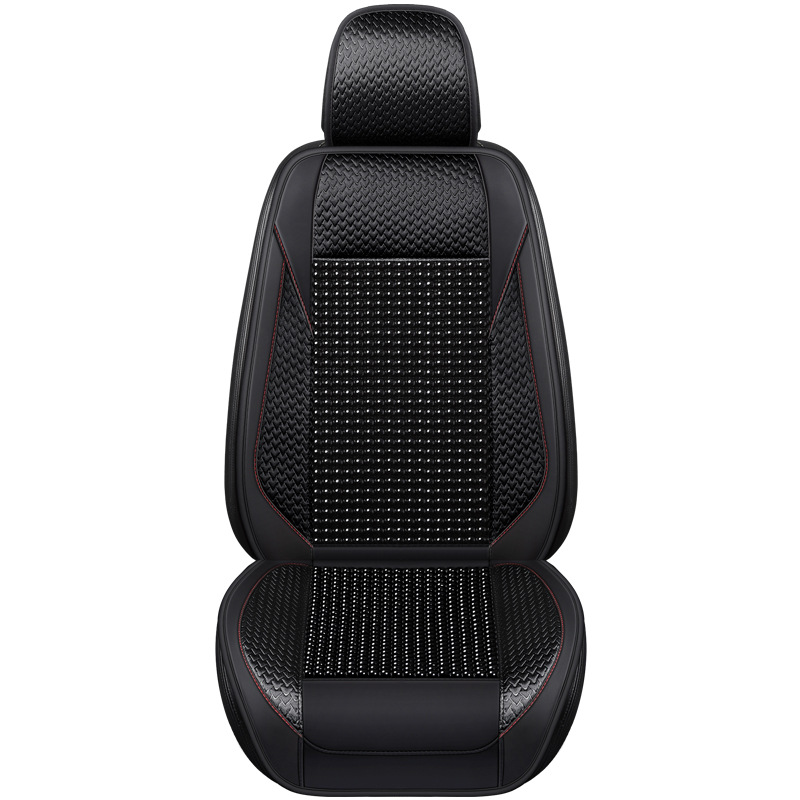 Factory Direct Supply Wooden Bead Car Cushion Half Pack Summer Breathable Seat Cushion Single Piece Summer Mat Seat Cushion Summer Ventilation Cool Pad