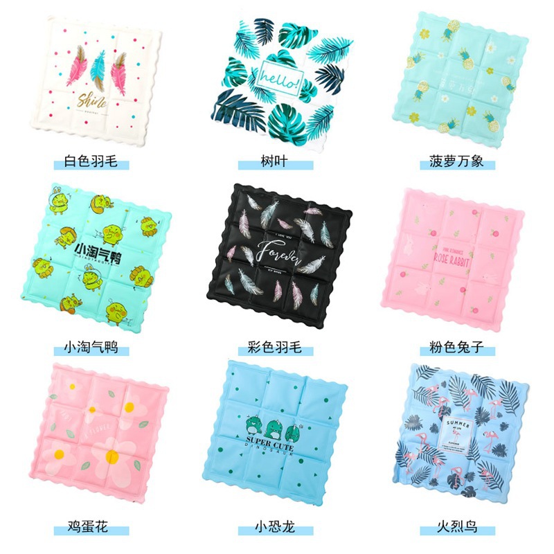Summer Gel Ice Pad Student Cushion Notebook Cartoon Ice Pad Car Ice Seat Cushions Office Cool Pad Pet Mat