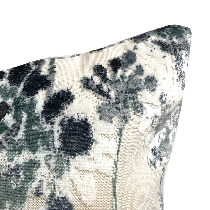 Amazon Cross-Border Hot Sale Home Nordic Ins Cut Velvet Jacquard Pillow Model Room Living Room Bedroom Back Seat Cushion