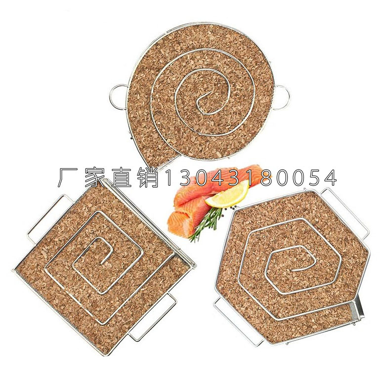 Hexagonal BBQ Barbecue Smoked Basket Spice Box Smoked Barbecue Box Stainless Steel Hexagonal Cold Smoke Generator Whole