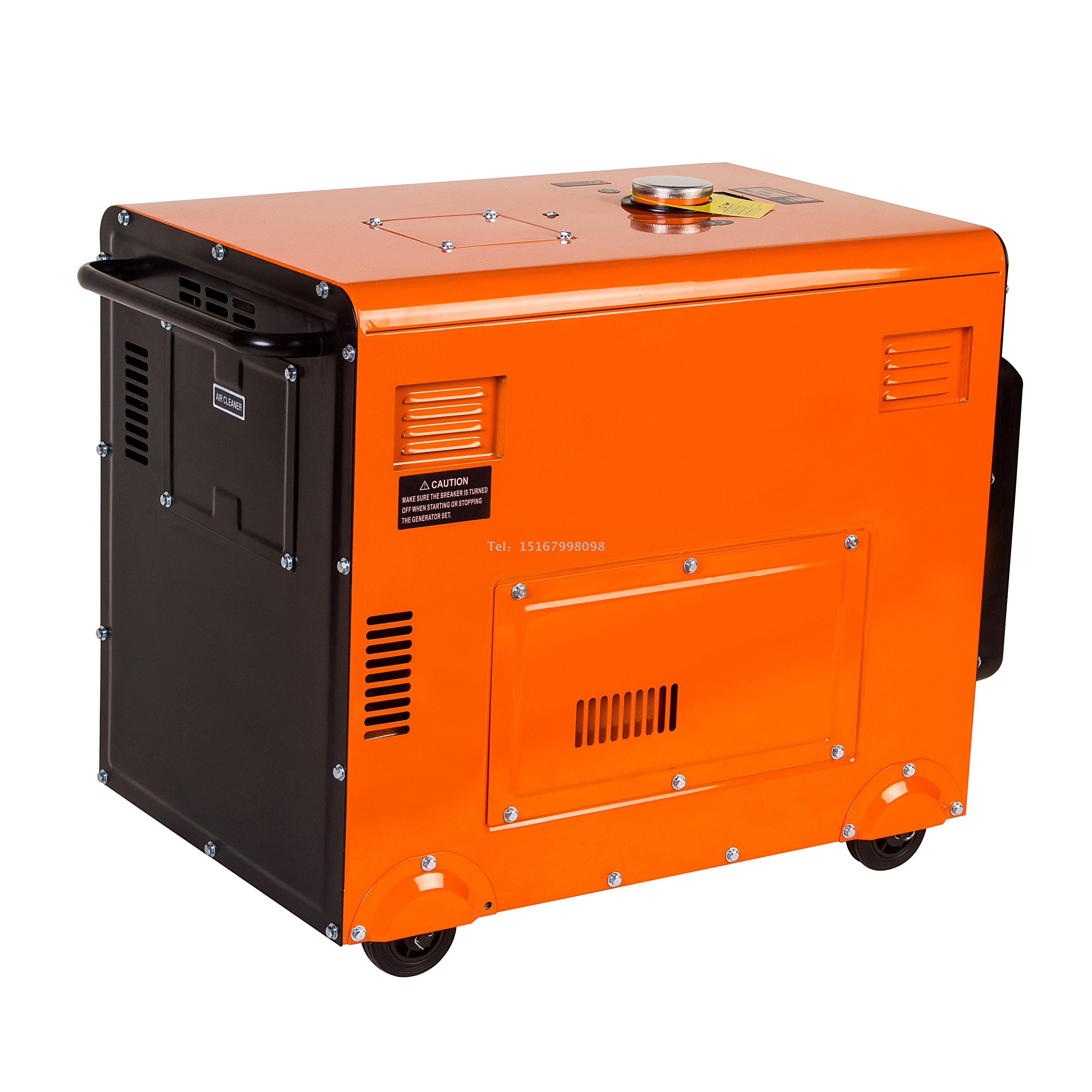 5 kw /6/8/1KW12 kw small domestic diesel generator set silent single three-phase 220V380