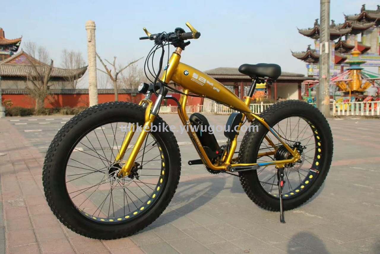 Bicycle 26 \&#034;21 speed lithium battery snowmobile electric bicycle factory direct sales
