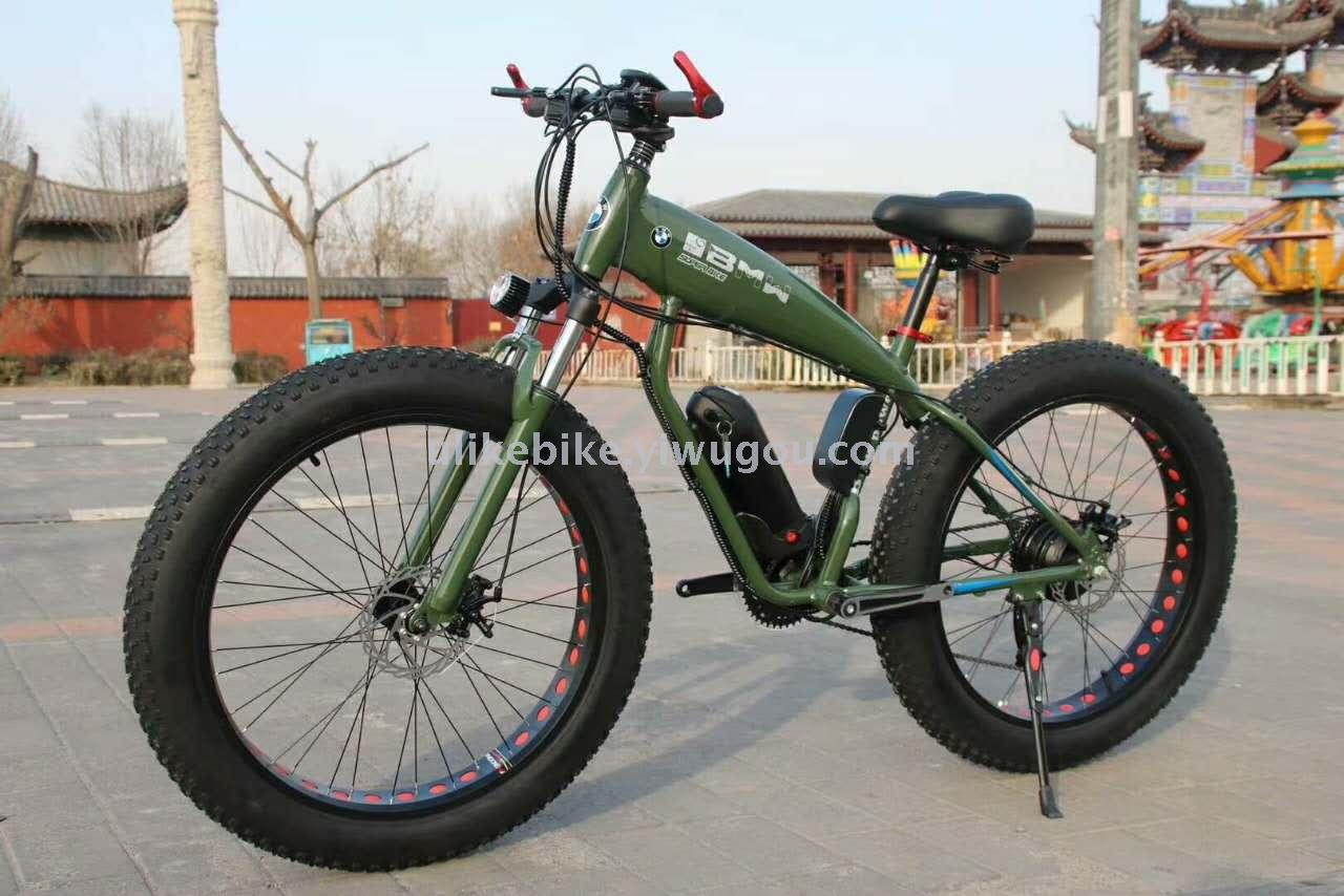 Bicycle 26 \&#034;21 speed lithium battery snowmobile electric bicycle factory direct sales